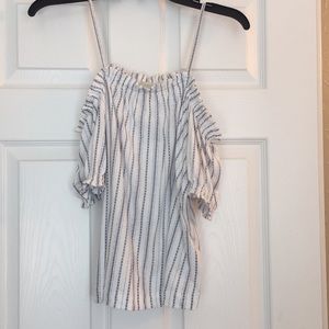 NWOT striped off shoulder top
